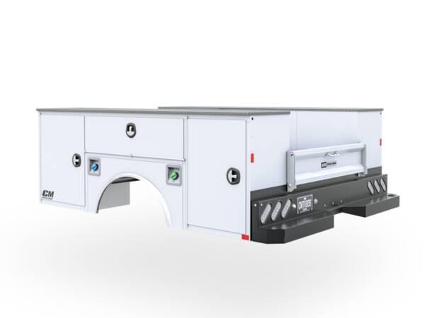 CM CMG service body with side storage compartments